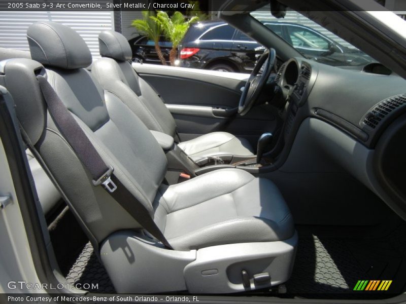  2005 9-3 Arc Convertible Charcoal Gray Interior