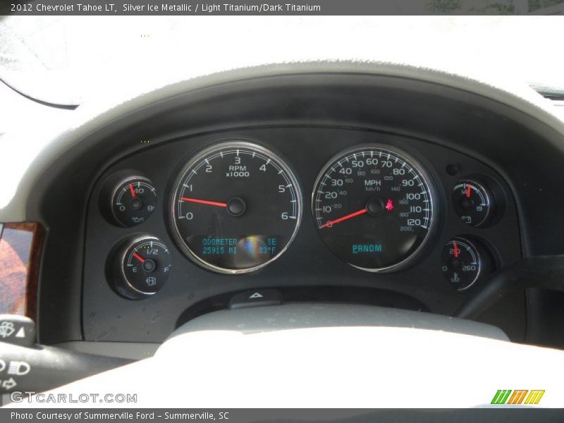 Silver Ice Metallic / Light Titanium/Dark Titanium 2012 Chevrolet Tahoe LT