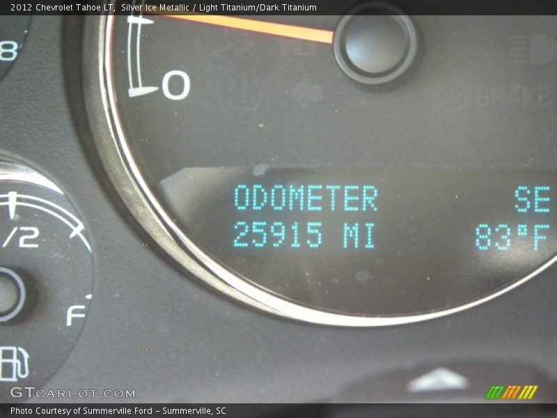 Silver Ice Metallic / Light Titanium/Dark Titanium 2012 Chevrolet Tahoe LT