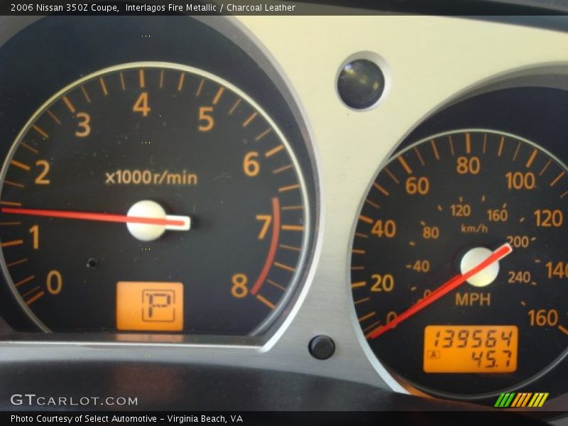 Interlagos Fire Metallic / Charcoal Leather 2006 Nissan 350Z Coupe
