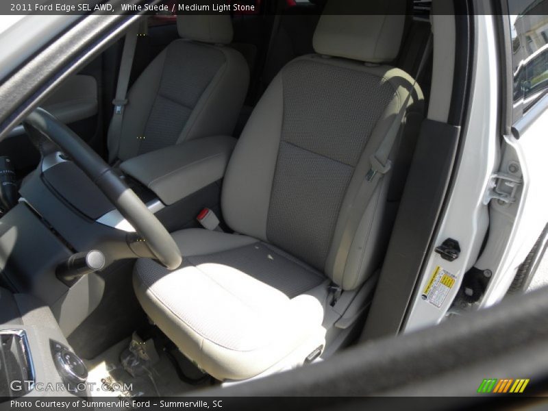 White Suede / Medium Light Stone 2011 Ford Edge SEL AWD