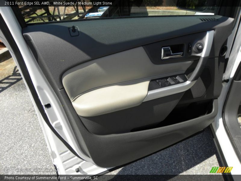 White Suede / Medium Light Stone 2011 Ford Edge SEL AWD