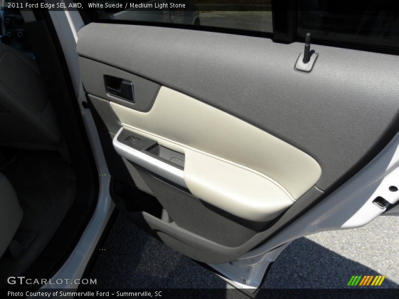 White Suede / Medium Light Stone 2011 Ford Edge SEL AWD