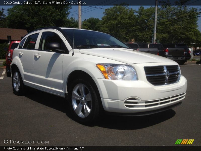 Stone White / Dark Slate Gray 2010 Dodge Caliber SXT