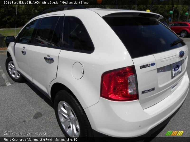 White Suede / Medium Light Stone 2011 Ford Edge SEL AWD