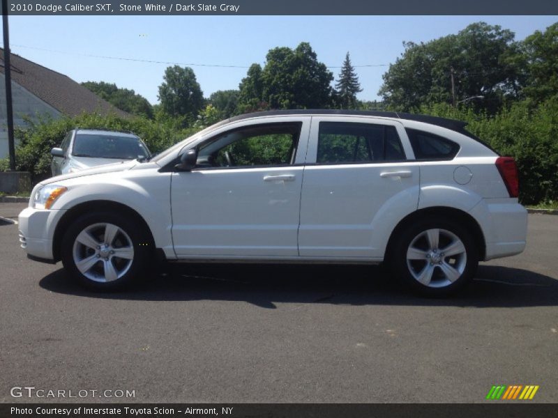 Stone White / Dark Slate Gray 2010 Dodge Caliber SXT