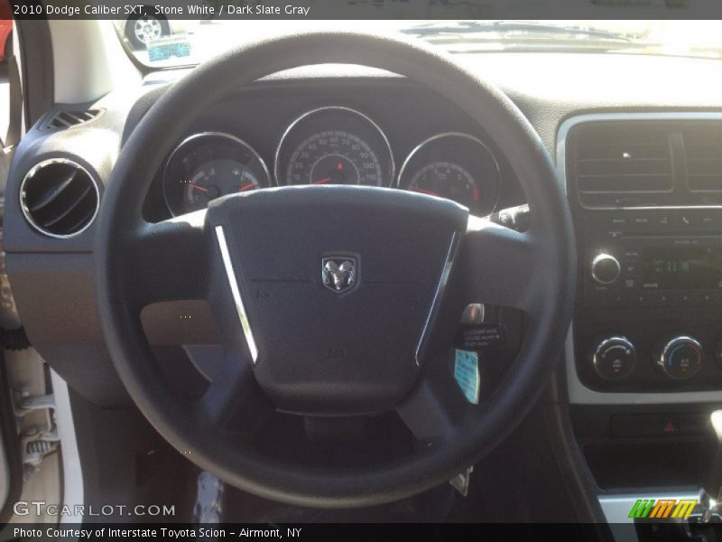Stone White / Dark Slate Gray 2010 Dodge Caliber SXT