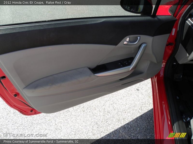 Rallye Red / Gray 2012 Honda Civic EX Coupe