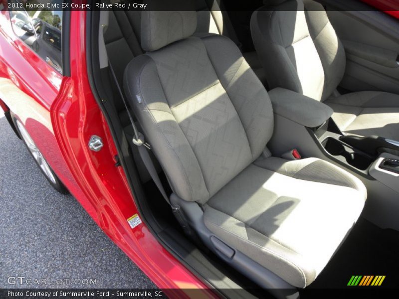 Rallye Red / Gray 2012 Honda Civic EX Coupe