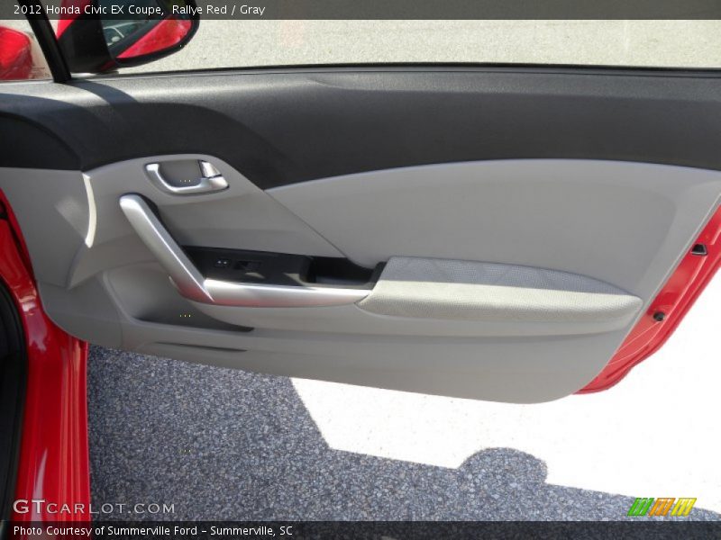 Rallye Red / Gray 2012 Honda Civic EX Coupe