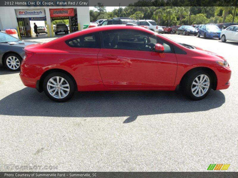 Rallye Red / Gray 2012 Honda Civic EX Coupe