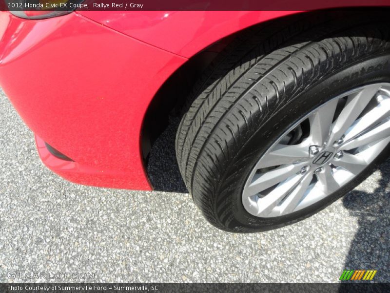 Rallye Red / Gray 2012 Honda Civic EX Coupe