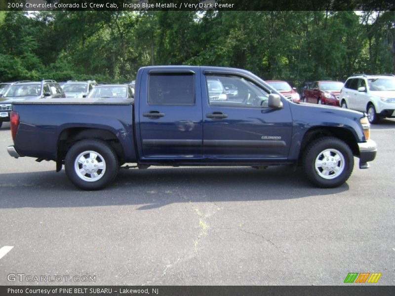 Indigo Blue Metallic / Very Dark Pewter 2004 Chevrolet Colorado LS Crew Cab