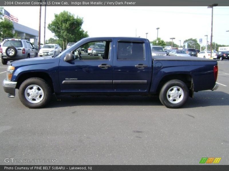 Indigo Blue Metallic / Very Dark Pewter 2004 Chevrolet Colorado LS Crew Cab