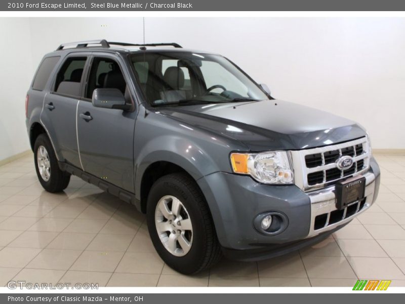 Steel Blue Metallic / Charcoal Black 2010 Ford Escape Limited
