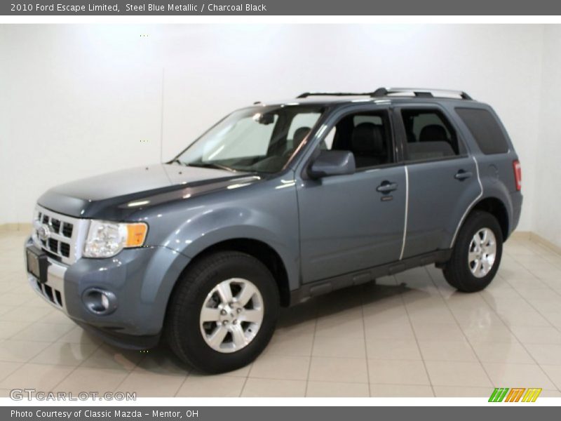 Steel Blue Metallic / Charcoal Black 2010 Ford Escape Limited