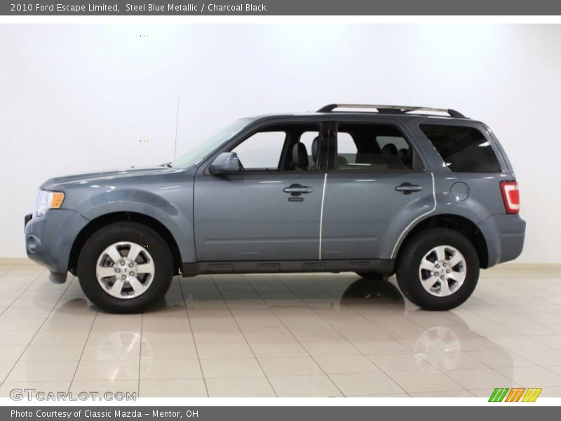 Steel Blue Metallic / Charcoal Black 2010 Ford Escape Limited