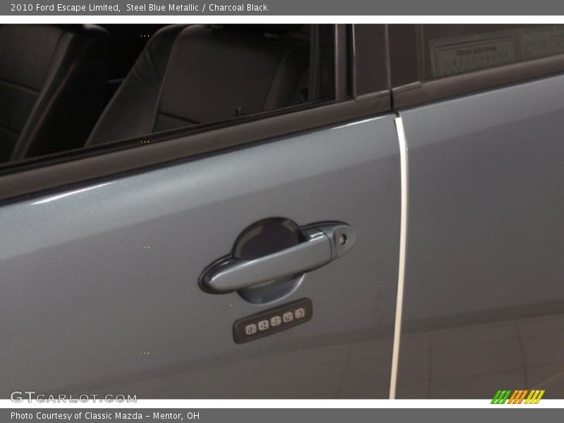 Steel Blue Metallic / Charcoal Black 2010 Ford Escape Limited