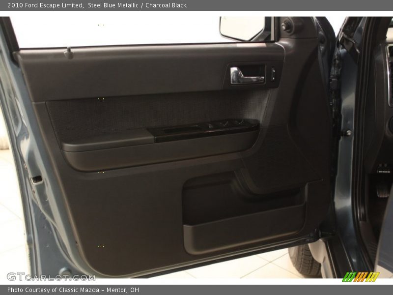 Steel Blue Metallic / Charcoal Black 2010 Ford Escape Limited