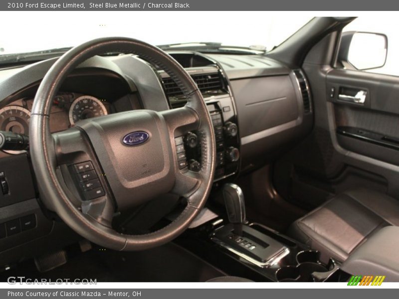 Steel Blue Metallic / Charcoal Black 2010 Ford Escape Limited