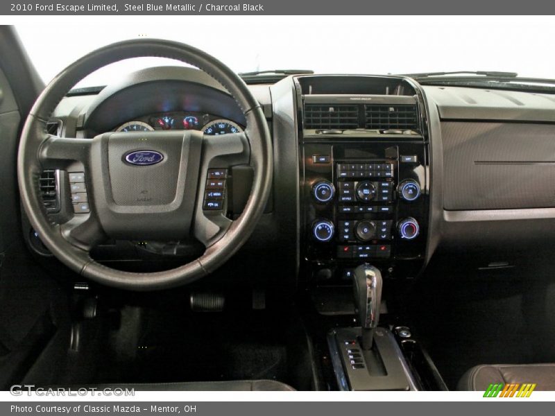 Steel Blue Metallic / Charcoal Black 2010 Ford Escape Limited