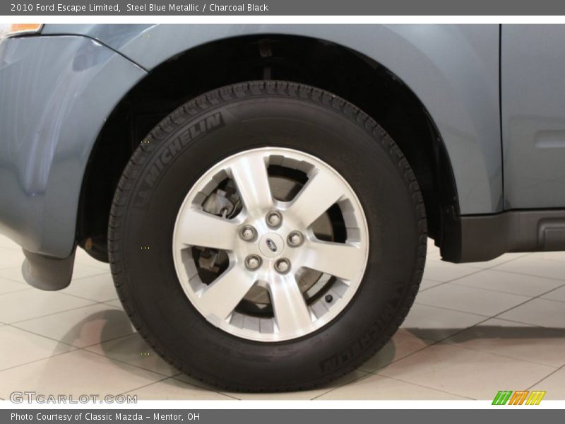Steel Blue Metallic / Charcoal Black 2010 Ford Escape Limited
