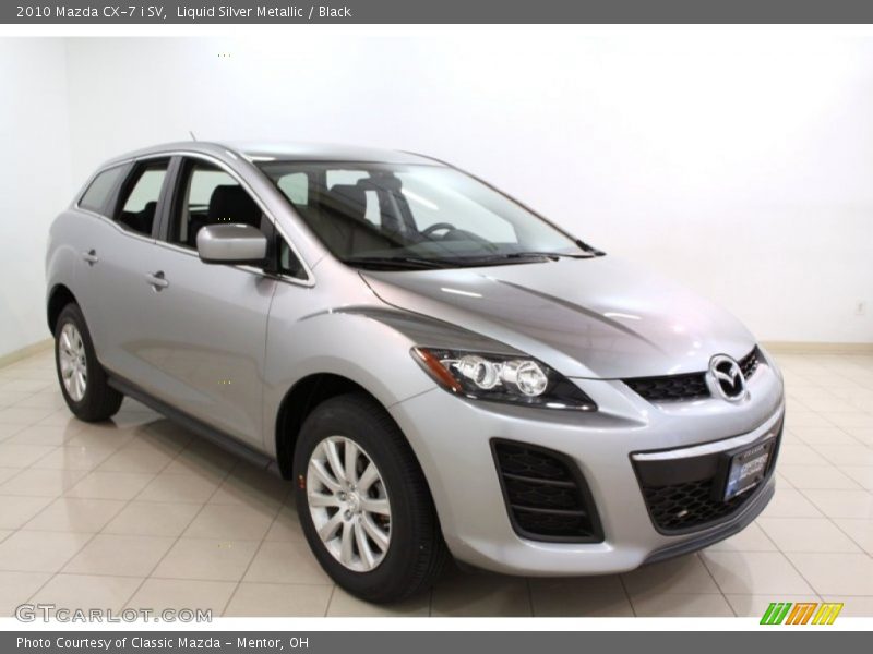 Liquid Silver Metallic / Black 2010 Mazda CX-7 i SV