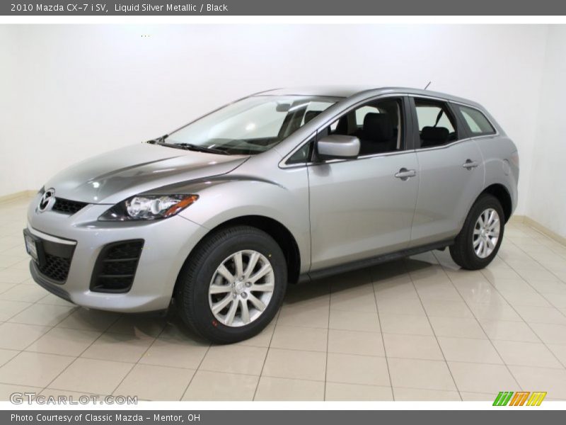 Liquid Silver Metallic / Black 2010 Mazda CX-7 i SV