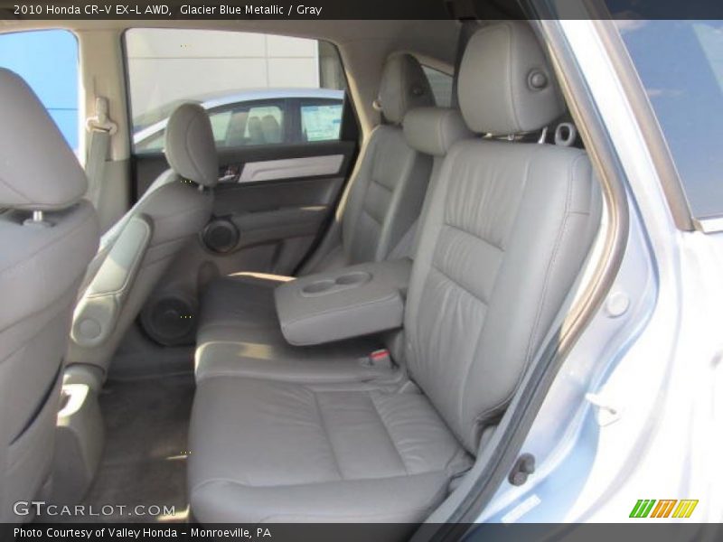 Glacier Blue Metallic / Gray 2010 Honda CR-V EX-L AWD