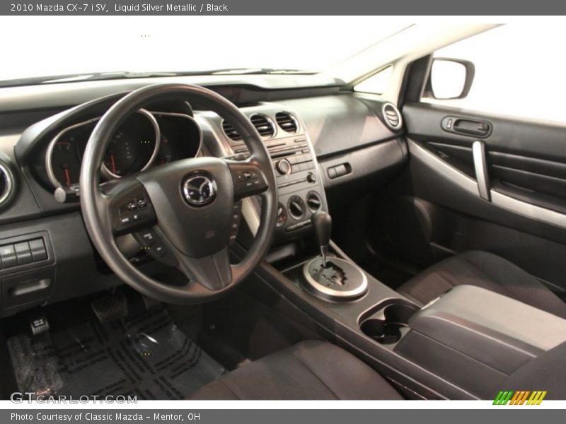 Liquid Silver Metallic / Black 2010 Mazda CX-7 i SV
