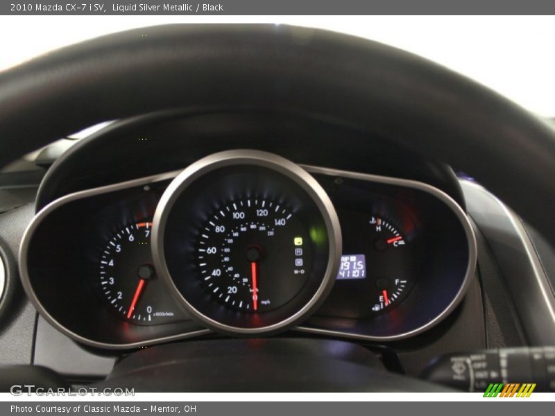 Liquid Silver Metallic / Black 2010 Mazda CX-7 i SV