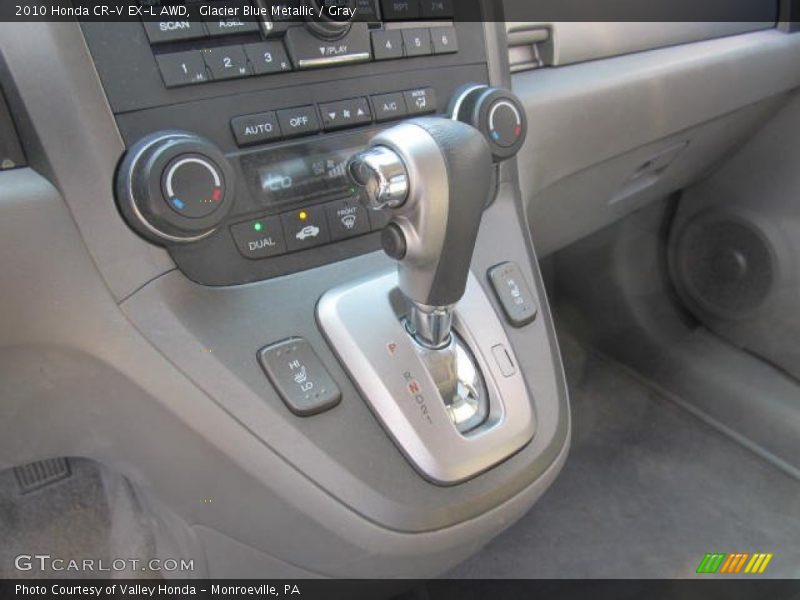Glacier Blue Metallic / Gray 2010 Honda CR-V EX-L AWD