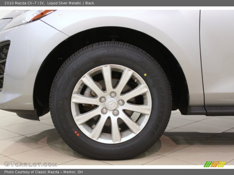 Liquid Silver Metallic / Black 2010 Mazda CX-7 i SV