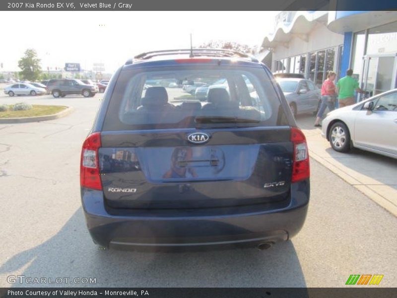 Velvet Blue / Gray 2007 Kia Rondo EX V6