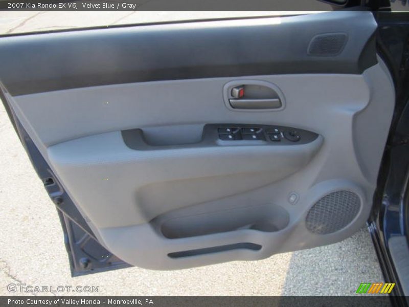 Velvet Blue / Gray 2007 Kia Rondo EX V6