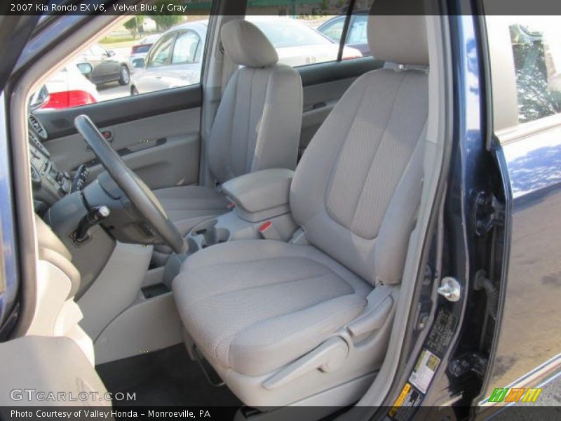 Velvet Blue / Gray 2007 Kia Rondo EX V6