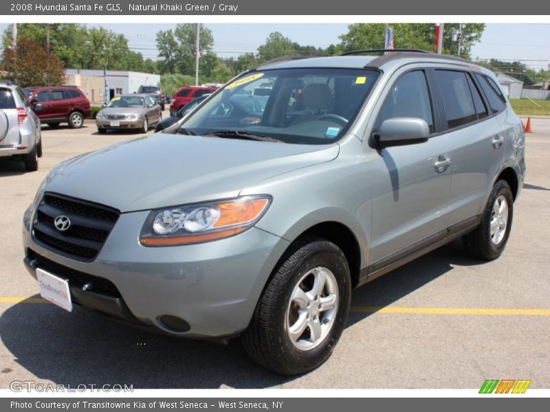 Natural Khaki Green / Gray 2008 Hyundai Santa Fe GLS