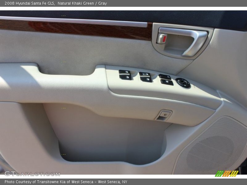 Natural Khaki Green / Gray 2008 Hyundai Santa Fe GLS