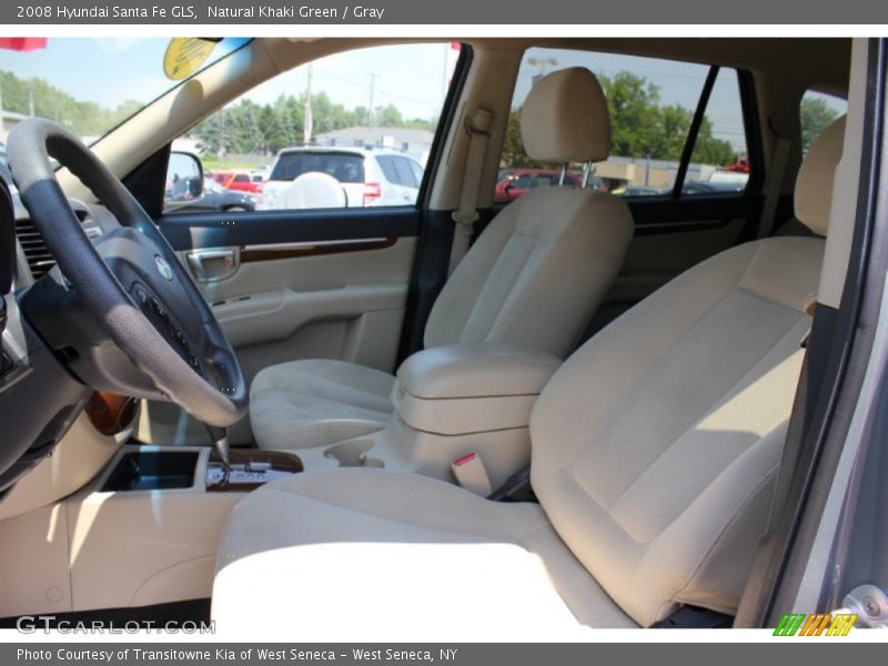 Natural Khaki Green / Gray 2008 Hyundai Santa Fe GLS
