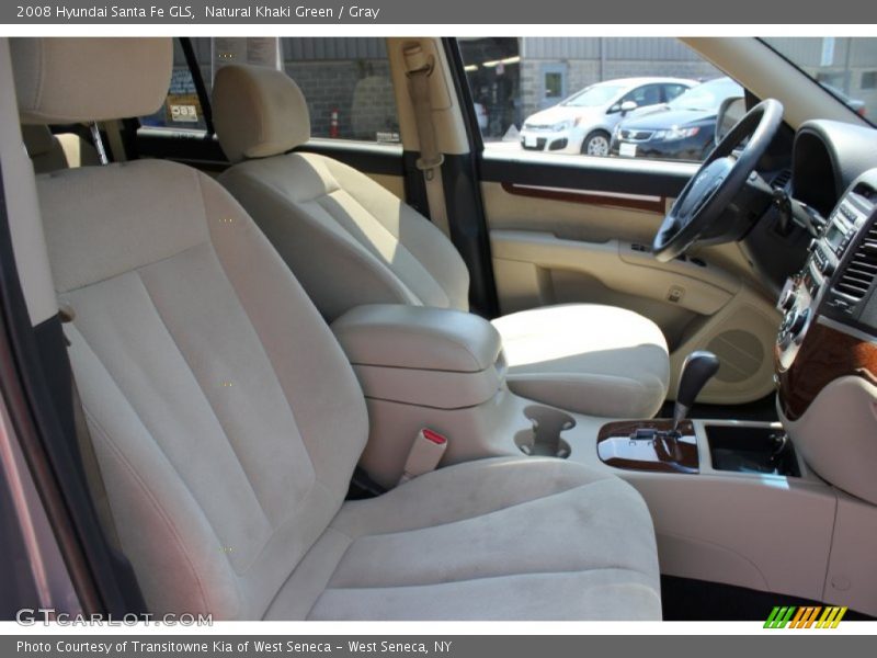 Natural Khaki Green / Gray 2008 Hyundai Santa Fe GLS