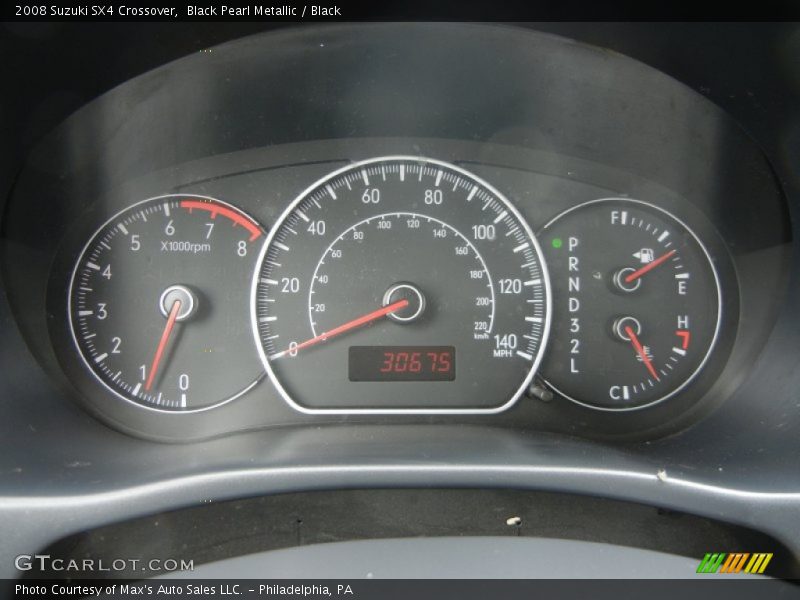 Black Pearl Metallic / Black 2008 Suzuki SX4 Crossover