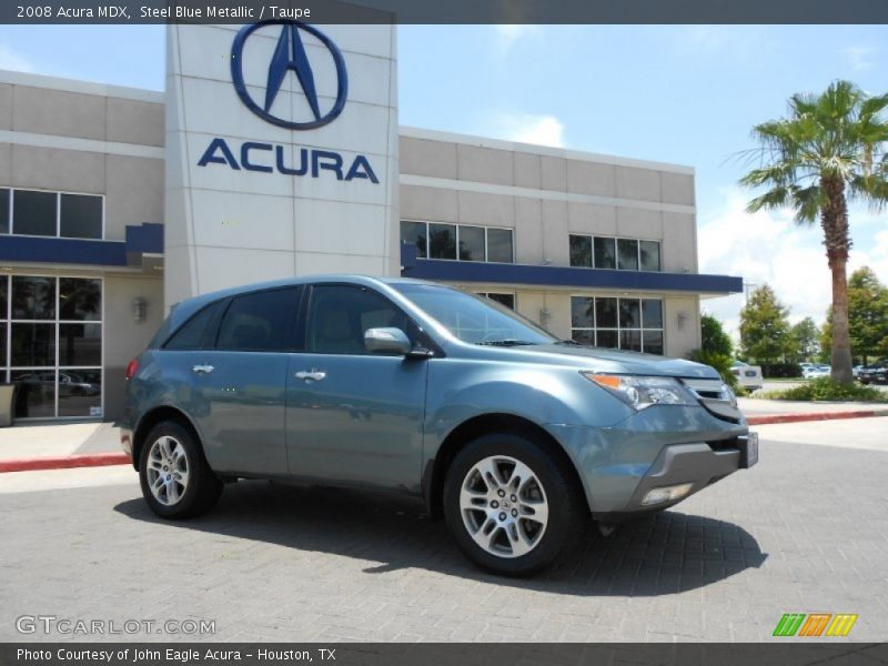 Steel Blue Metallic / Taupe 2008 Acura MDX