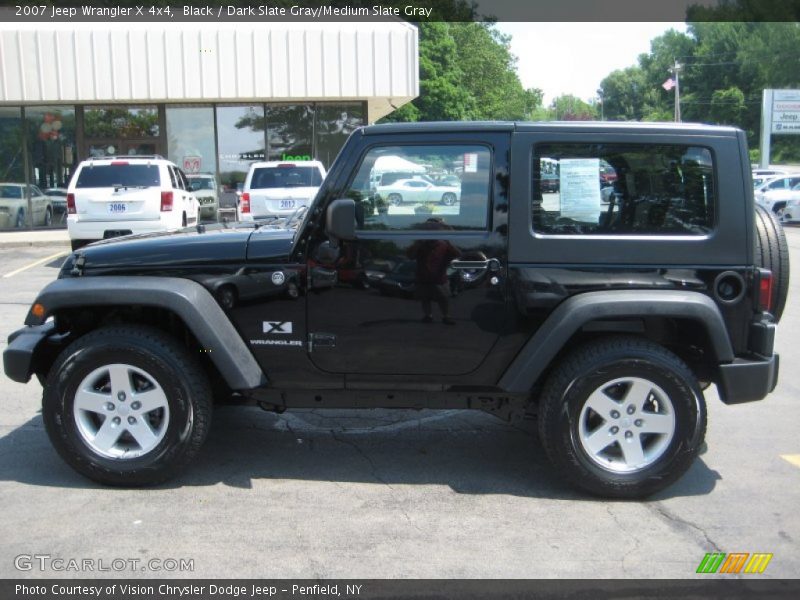 Black / Dark Slate Gray/Medium Slate Gray 2007 Jeep Wrangler X 4x4