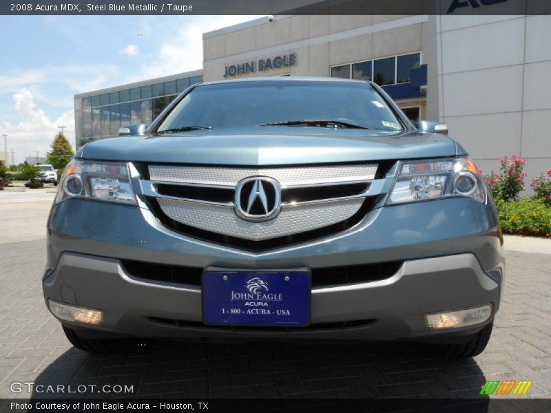 Steel Blue Metallic / Taupe 2008 Acura MDX