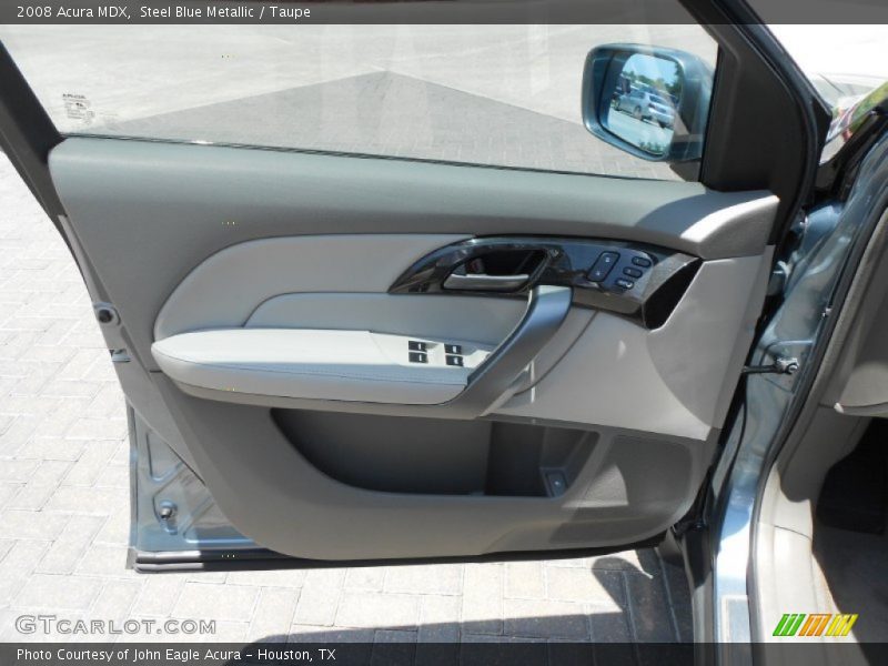Steel Blue Metallic / Taupe 2008 Acura MDX