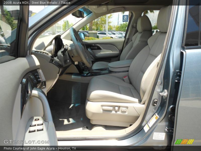 Steel Blue Metallic / Taupe 2008 Acura MDX