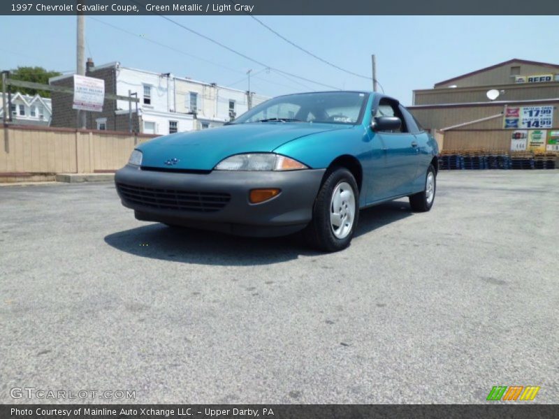 Green Metallic / Light Gray 1997 Chevrolet Cavalier Coupe