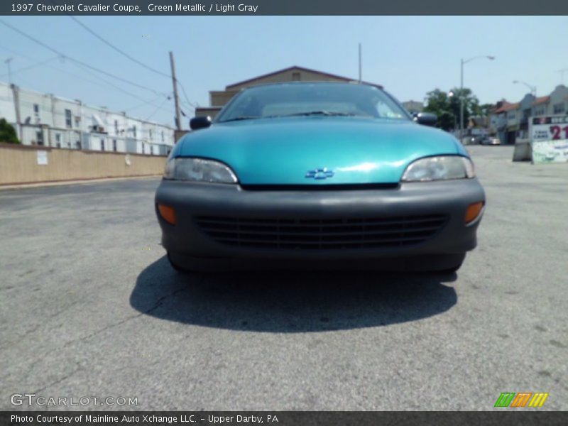 Green Metallic / Light Gray 1997 Chevrolet Cavalier Coupe
