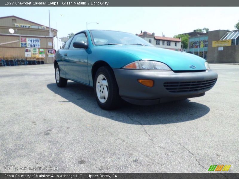 Green Metallic / Light Gray 1997 Chevrolet Cavalier Coupe