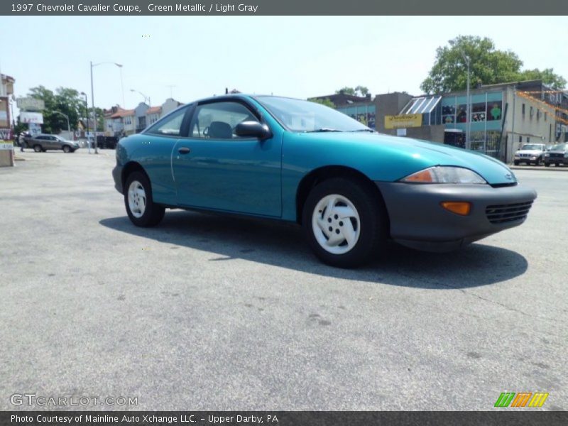 Green Metallic / Light Gray 1997 Chevrolet Cavalier Coupe